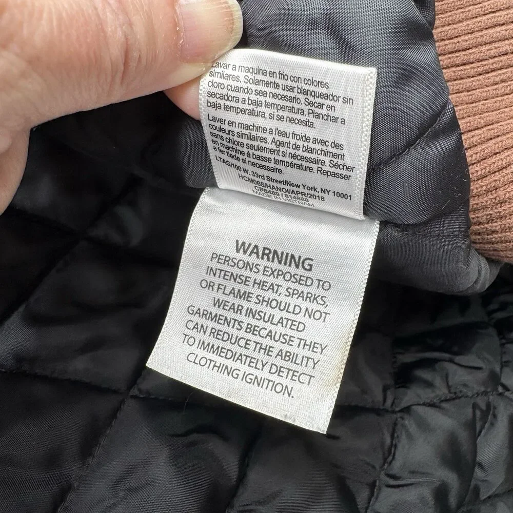 Carhartt Youth Medium 10–12 Brown Hooded Canvas Quilted Lined Jacket Coat EUC